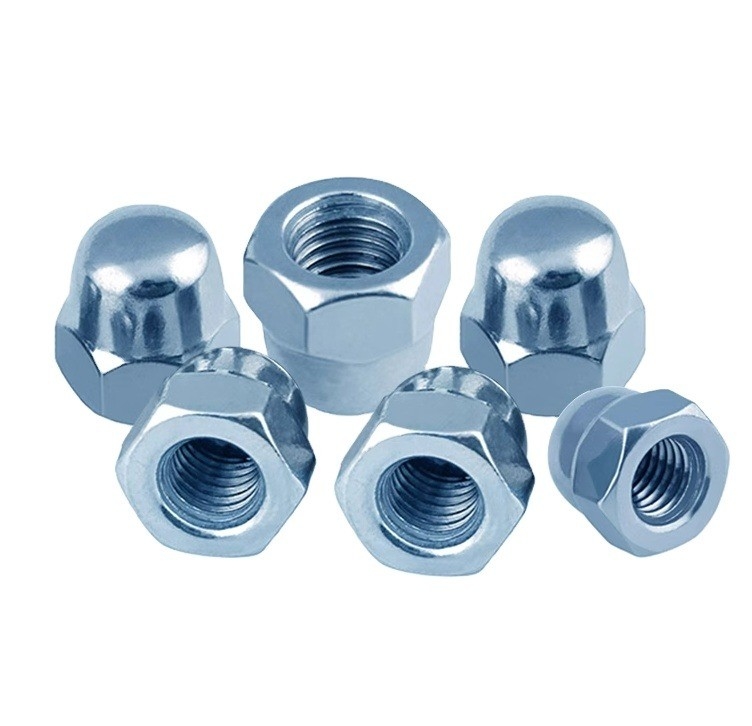 DIN1587 Aço inoxidável 304 M3 M4 M5 M6 M8 M10 M12 M14 M16 M18 M20 M24 Amêndoa de espuma Hex Cup Cap Amêndoa JIS padrão polido