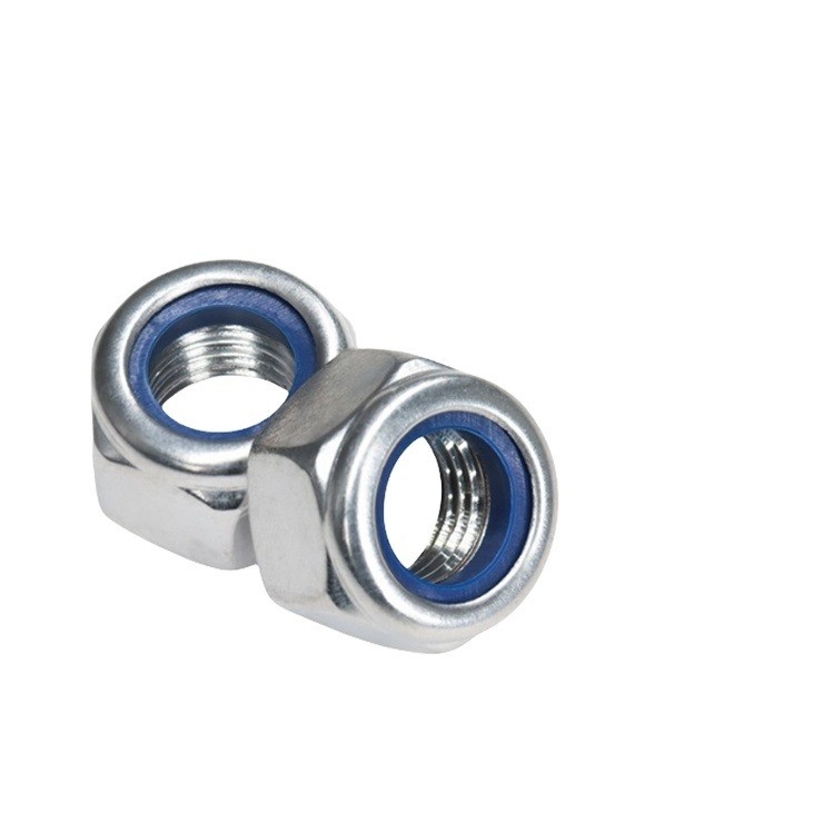 GB Standard de aço inoxidável SS201/304/316 Hexagon Nylon Insert Self Locking Nut DIN982 Finish simples para equipamentos de mineração