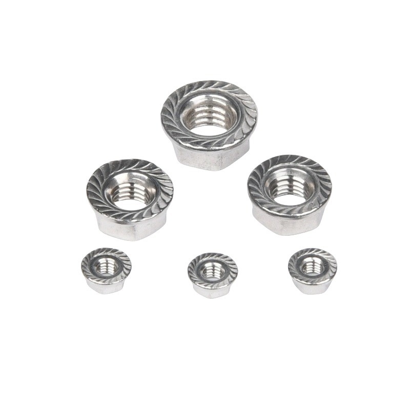 Fino revestido de zinco JIS padrão de aço inoxidável Hex Head Flange Nut DIN6923 com sistema de medição imperial