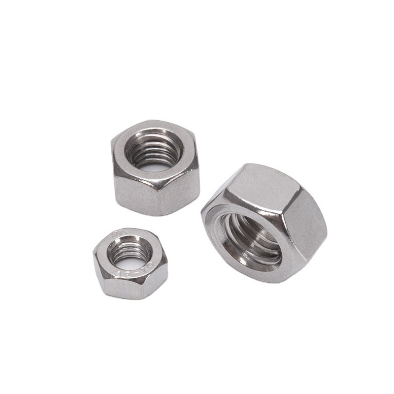 Nozes de cabeça hexadecimal para M1.6 M2 M2.5 M3 M4 M5 M6 M8 M10 M12 M14 M16 M20 SUS 304 316 de aço inoxidável