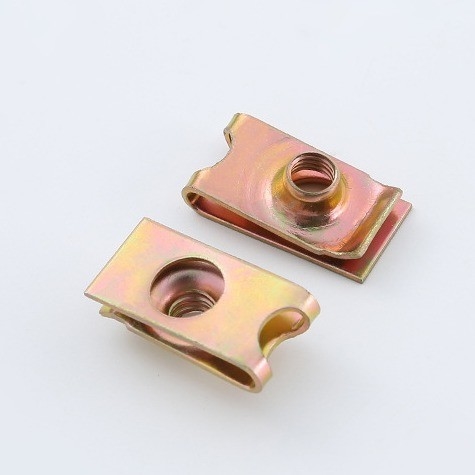Sistema métrico de medição revestido de zinco M4-M10 Ferro inoxidável U Clip Nut para soluções de fixação com roscas